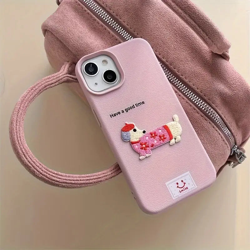 WoofCase | Embroidered Dog Phone Cover